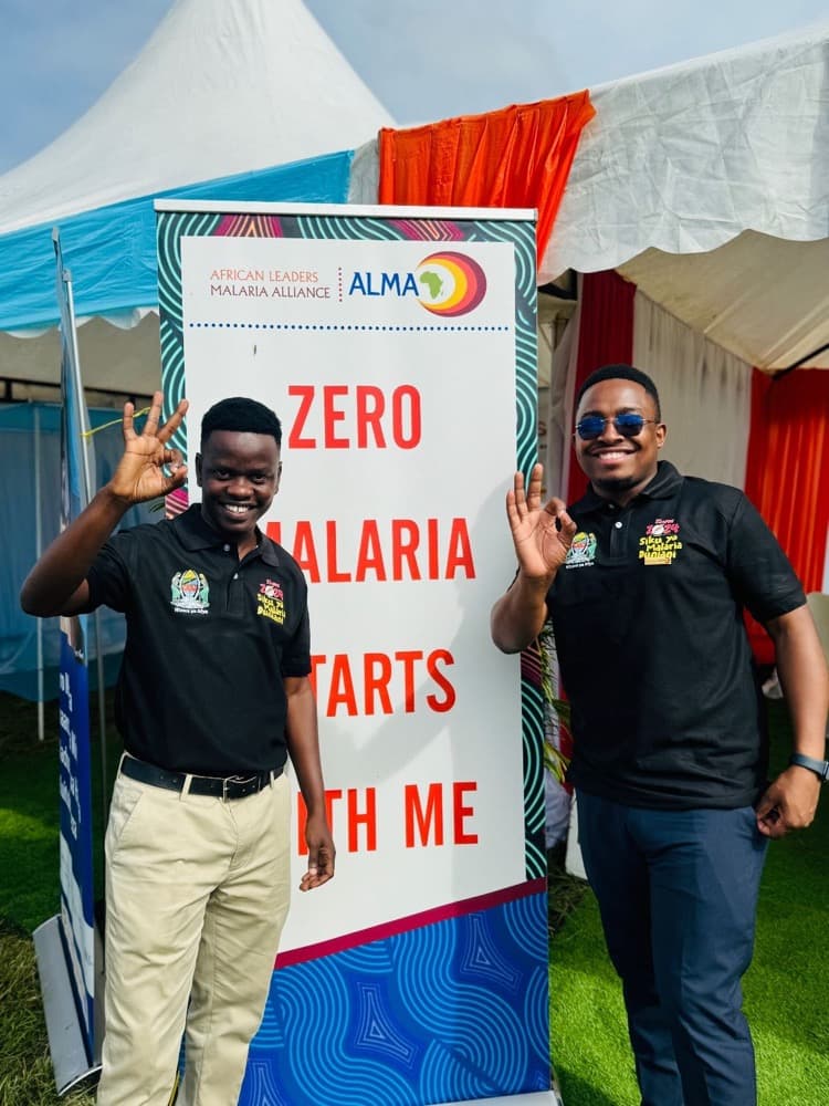 Nicolaus Novatus Mukasa with partners at a national health commemoration in Tanzania