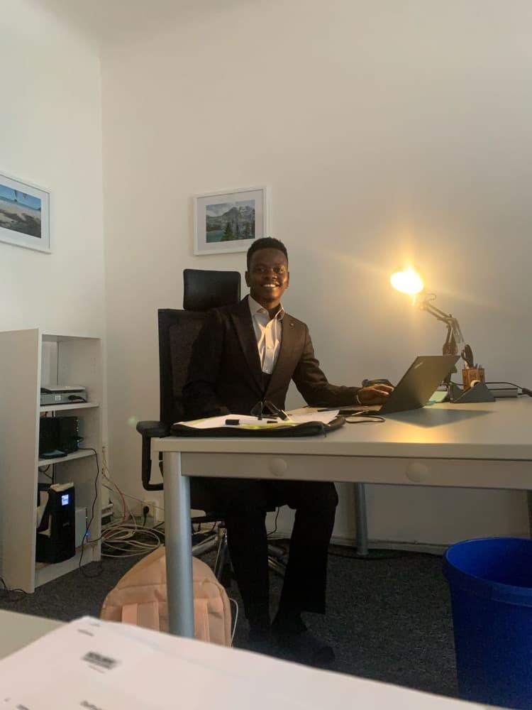 Nicolaus Novatus Mukasa at work as Project Manager for the LIVE-Ex programme